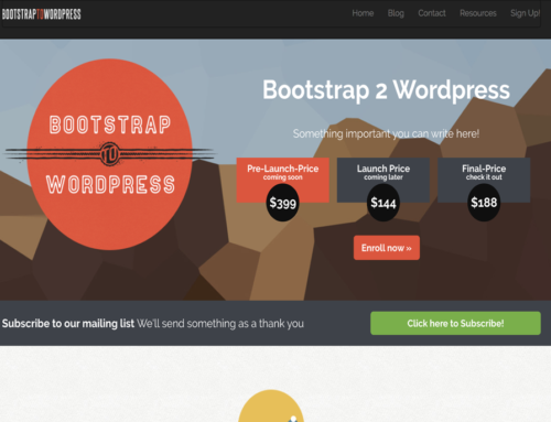 Bootstrap to WordPress