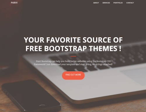 Parvi – Bootstrap to WordPress